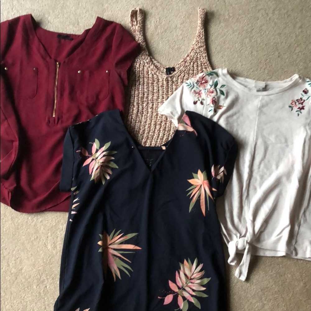 set of 4 short sleeve